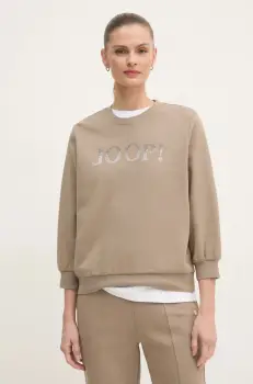 Joop! bluza femei, culoarea bej, cu imprimeu, 30044799 10007096 imagine