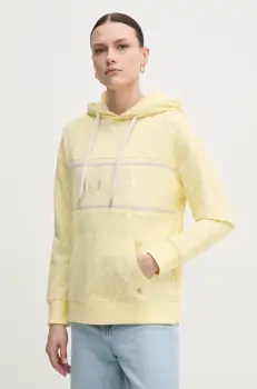 Joop! bluza femei, culoarea galben, cu gluga, modelator imagine