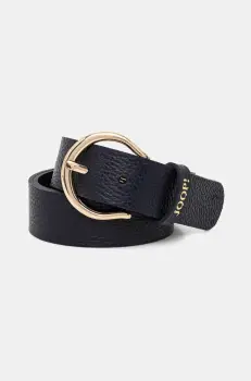 Joop! curea de piele barbati, culoarea negru imagine