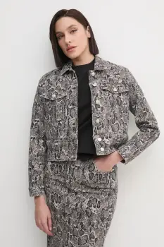 Joop! geaca jeans femei, culoarea bej, de tranzitie, 30044956 10019074 imagine