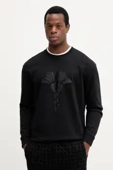 Joop! hanorac de bumbac culoarea negru, cu imprimeu, 30046988 imagine