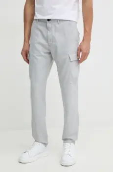 Joop! pantaloni barbati, culoarea gri, drept, 30043844 imagine