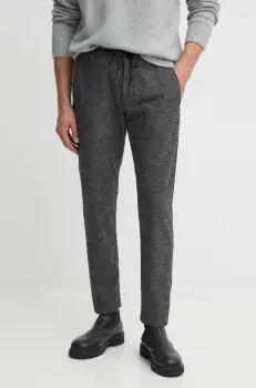 Joop! pantaloni barbati, culoarea negru, mulata, 30043847 imagine