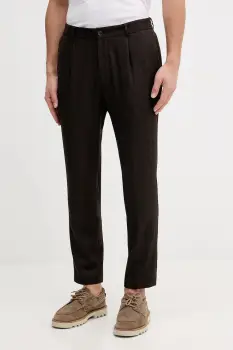 Joop! pantaloni cu lana culoarea maro, cu fason chinos, 30043730 imagine