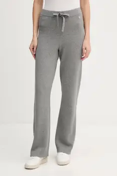 Joop! pantaloni culoarea gri, lat, high waist, 30048478 imagine