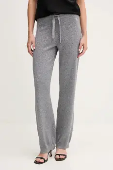 Joop! pantaloni de lana culoarea gri, drept, high waist, 30043973 imagine