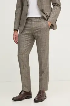 Joop! pantaloni de lana culoarea gri, mulata, 30045058 imagine