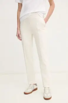 Joop! pantaloni de trening culoarea bej, neted, 30044796 10007096 imagine