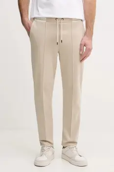 Joop! pantaloni de trening din bumbac culoarea bej, uni, 30100510 imagine