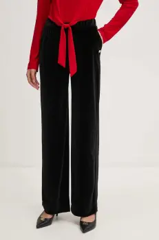 Joop! pantaloni de trening din velur culoarea negru, neted, 30043912 imagine