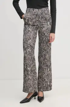 Joop! pantaloni femei, culoarea bej, drept, high waist, 30044816 10018881 imagine