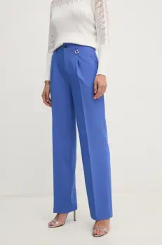 Joop! pantaloni femei, culoarea violet, drept, high waist, 30044822 10017927 imagine