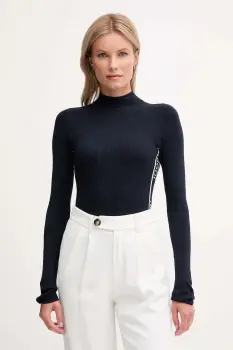 Joop! pulover culoarea bleumarin, light, cu turtleneck, 30048372 imagine