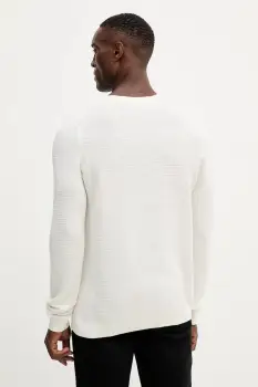 Joop! pulover de bumbac culoarea alb, light, 30046918 imagine