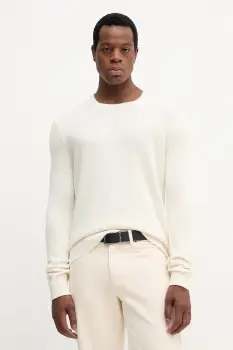 Joop! pulover de bumbac culoarea bej, light, 30046902 imagine