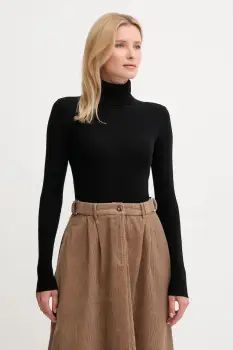 Joop! pulover de lana culoarea negru, cu guler, 30049422 imagine