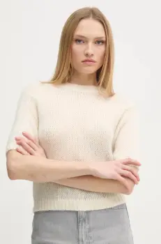 Joop! pulover de lana femei, culoarea bej, 30044779 10015666 imagine