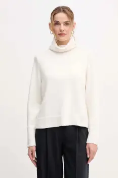 Joop! pulover din amestec de lana culoarea bej, cu guler, 30049417 imagine