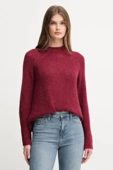 Joop! pulover din amestec de lana culoarea bordo, cu turtleneck, 30048450 imagine