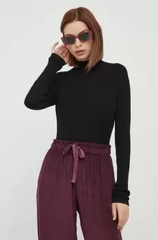Joop! pulover femei, culoarea negru, light, cu turtleneck imagine