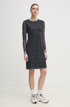 Joop! rochie culoarea albastru marin, mini, drept, 30046256 imagine