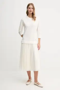 Joop! rochie culoarea bej, midi, evazati, 30047770 imagine