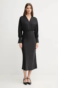Joop! rochie culoarea negru, midi, evazati, 30048659 imagine