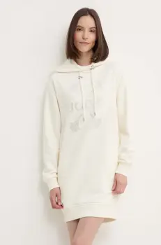 Joop! rochie din bumbac culoarea bej, mini, drept, 30042821 imagine