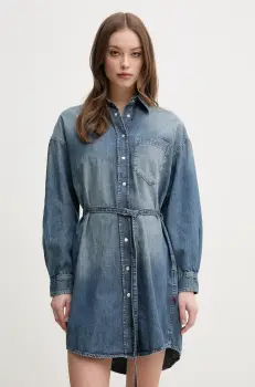 Joop! rochie din bumbac mini, drept, 30046673 imagine