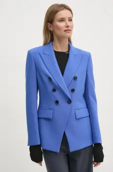 Joop! sacou culoarea violet, cu doua randuri de nasturi, neted, 30044004 10017927 imagine