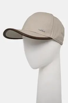 Joop! sapca de baseball din bumbac culoarea bej, neted, 30045190 imagine