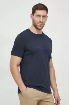 Joop! tricou din bumbac barbati, culoarea albastru marin, cu imprimeu imagine