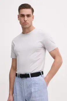 Joop! tricou din bumbac barbati, culoarea gri, cu imprimeu, 30045926 imagine