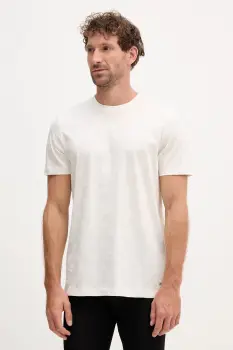 Joop! tricou din bumbac culoarea bej, cu imprimeu, 30046985 imagine