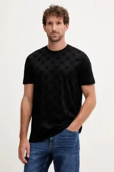 Joop! tricou din bumbac culoarea negru, cu imprimeu, 30046985 imagine
