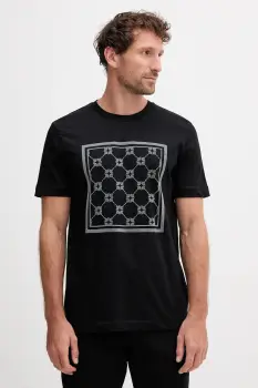 Joop! tricou din bumbac culoarea negru, cu imprimeu, 30047429 imagine