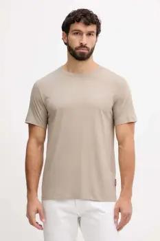 Joop! tricou din bumbac culoarea portocaliu, cu imprimeu, 30045926 imagine