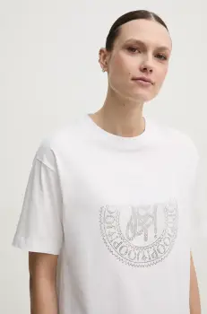 Joop! tricou din bumbac femei, culoarea alb, 30046239 imagine