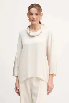 Joseph Ribkoff bluza culoarea bej, uni, 254217 imagine