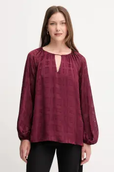 Joseph Ribkoff bluza culoarea bordo, uni, 253135 imagine