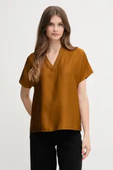 Joseph Ribkoff bluza culoarea maro, uni, 253921 imagine