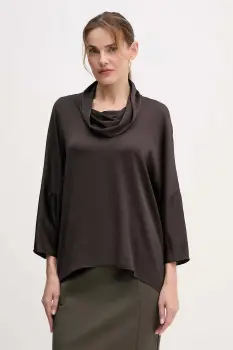 Joseph Ribkoff bluza culoarea maro, uni, 254217 imagine