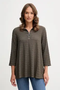 Joseph Ribkoff bluza culoarea verde, uni, 253028 imagine