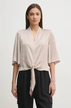 Joseph Ribkoff bluza femei, culoarea bej, neted, 251253 imagine