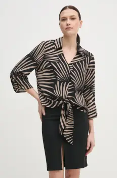 Joseph Ribkoff bluza femei, culoarea negru, modelator, 251083 imagine