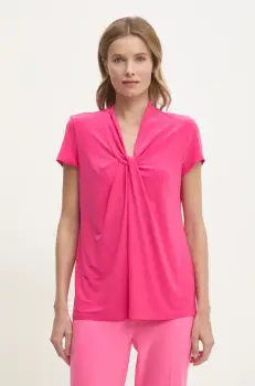 Joseph Ribkoff bluza femei, culoarea roz, neted, 251230 imagine