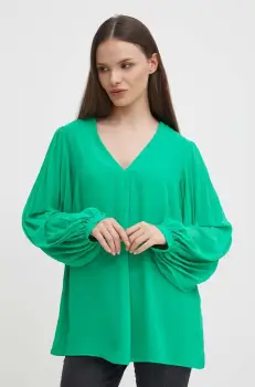 Joseph Ribkoff bluza femei, culoarea verde, neted, 241173 imagine
