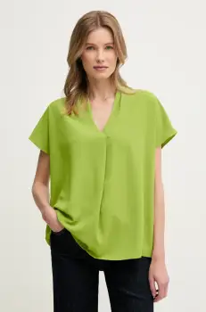 Joseph Ribkoff bluza femei, culoarea verde, neted, 251087 imagine