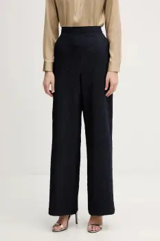 Joseph Ribkoff pantaloni culoarea bleumarin, drept, high waist, 261056 imagine