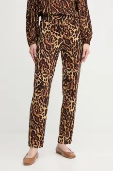 Joseph Ribkoff pantaloni culoarea maro, mulata, high waist, 253269 imagine